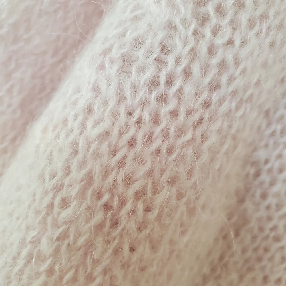 DIVIDED by H&M PINK MOHAIR CARDIGAN EUC SIZE 8 - Picture 6 of 16